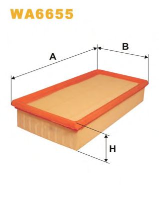 WIX FILTERS wa6655 -  Воздушный фильтр